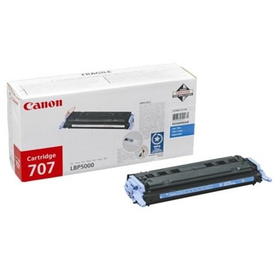 Oferte la Toner laser Canon 707 - Cyan, 2000 pagini, LBP-5000
