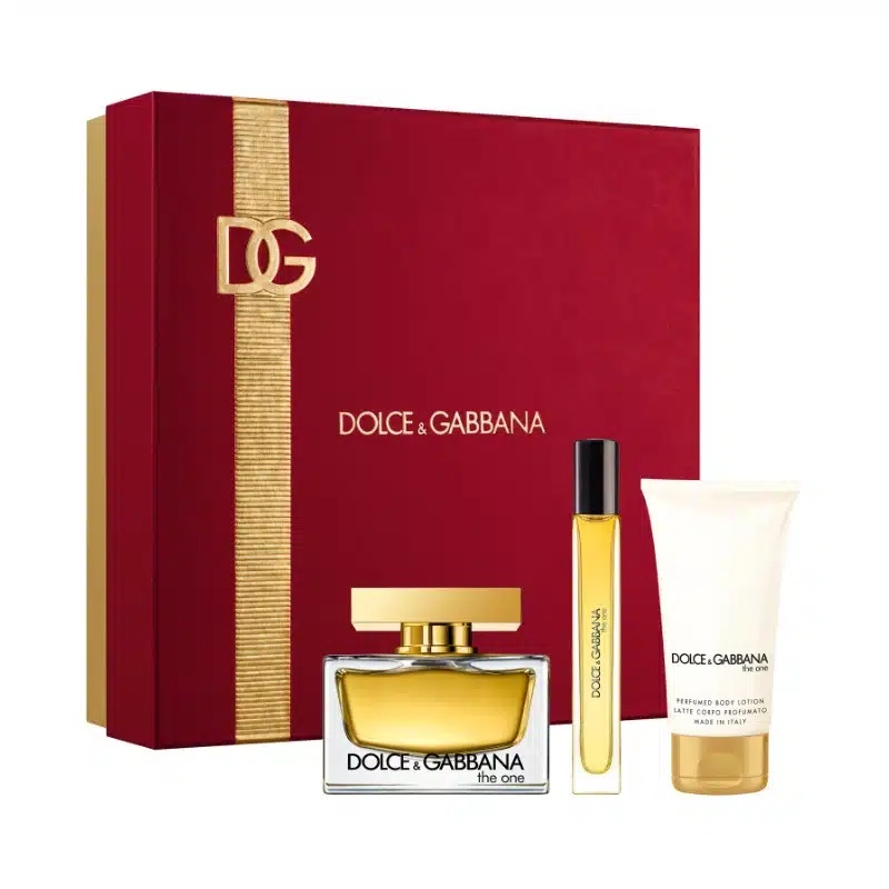 Oferte la Set Cadou Dolce & Gabbana The One Women, Apa de Parfum, 75 ml + Lotiune de corp, 50 ml + mini Apa de Parfum, 10 ml