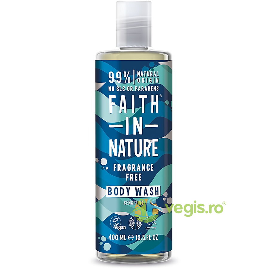 Oferte la Gel de Dus Natural Hipoalergenic pentru Piele Sensibila fara Parfum 400ml