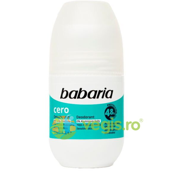 Oferte la Deodorant Roll-On pentru Piele Sensibila fara Aluminiu si fara Alcool Cero 50ml