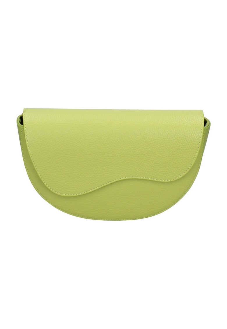 Oferte la Geanta crossbody de piele - Verde