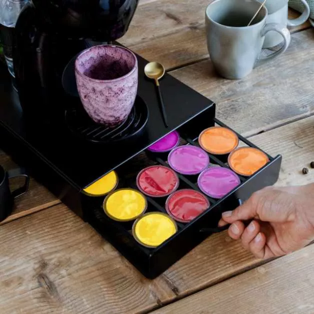 Oferte la Suport Capsule Cafea Dolce Gusto 20 Capsule Negru