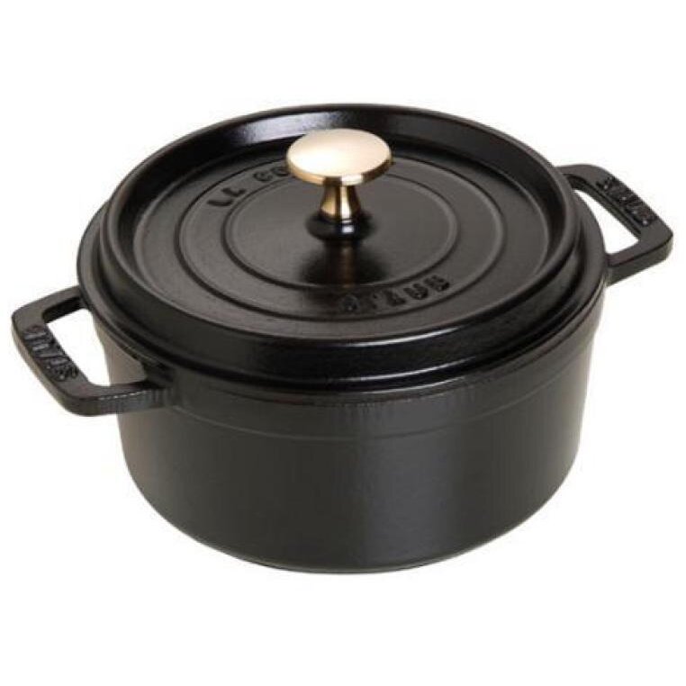 Oferte la Oala cu Capac Staub Roaster 18Cm Rotunda Negru