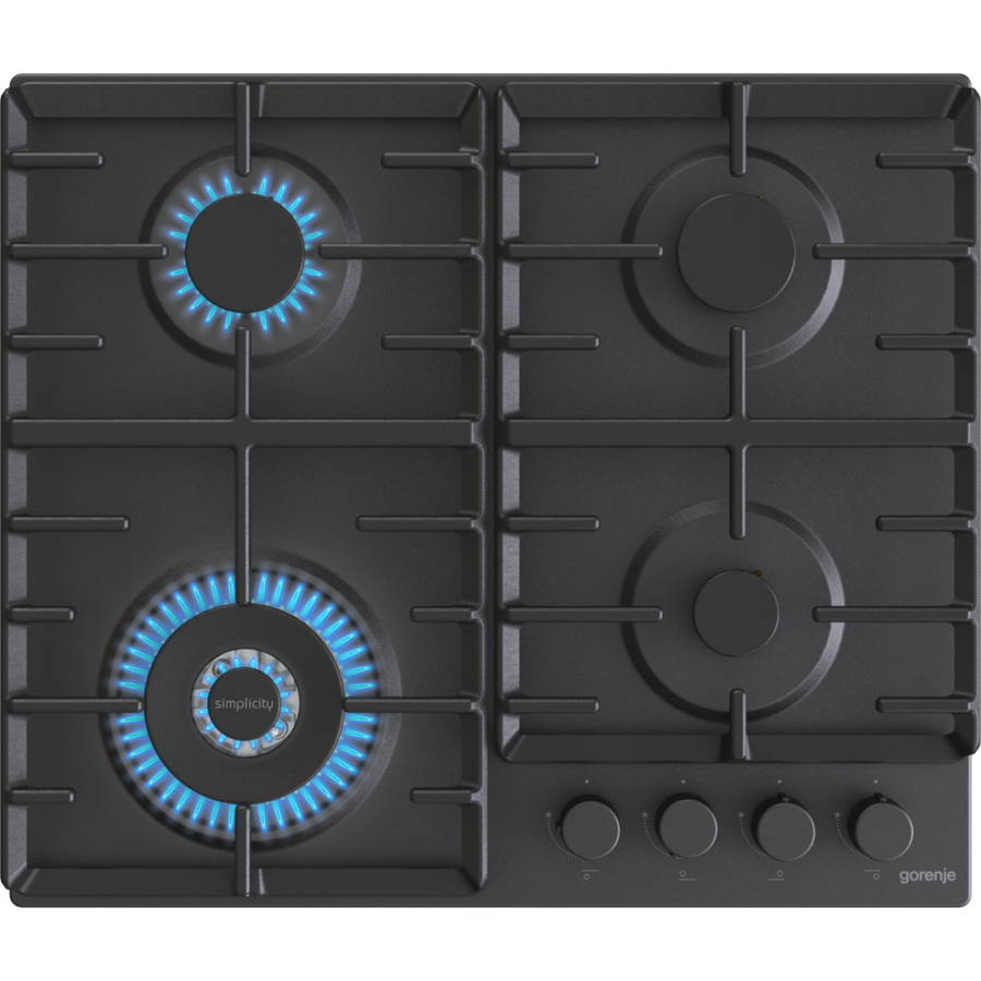 Oferte la Plita Incorporabila GW642SYB Gaz 4 Arzatoare Wok Negru