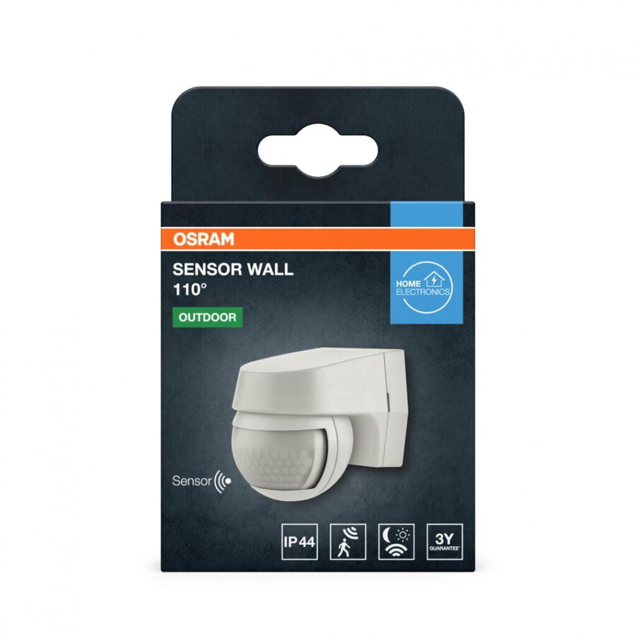 Oferte la Senzor de Lumina 000004099854454134 Aplicabil pe Perete 110° 230V IP44 60x72x77mm Reglabil 2s 15min Alb