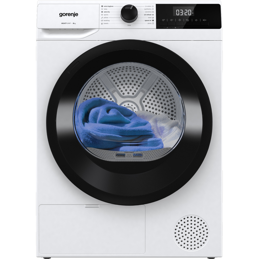 Oferte la Uscator de Rufe cu Pompa de Caldura DHNE83 Capacitate 8KG 15 Programe Clasa C  Alb