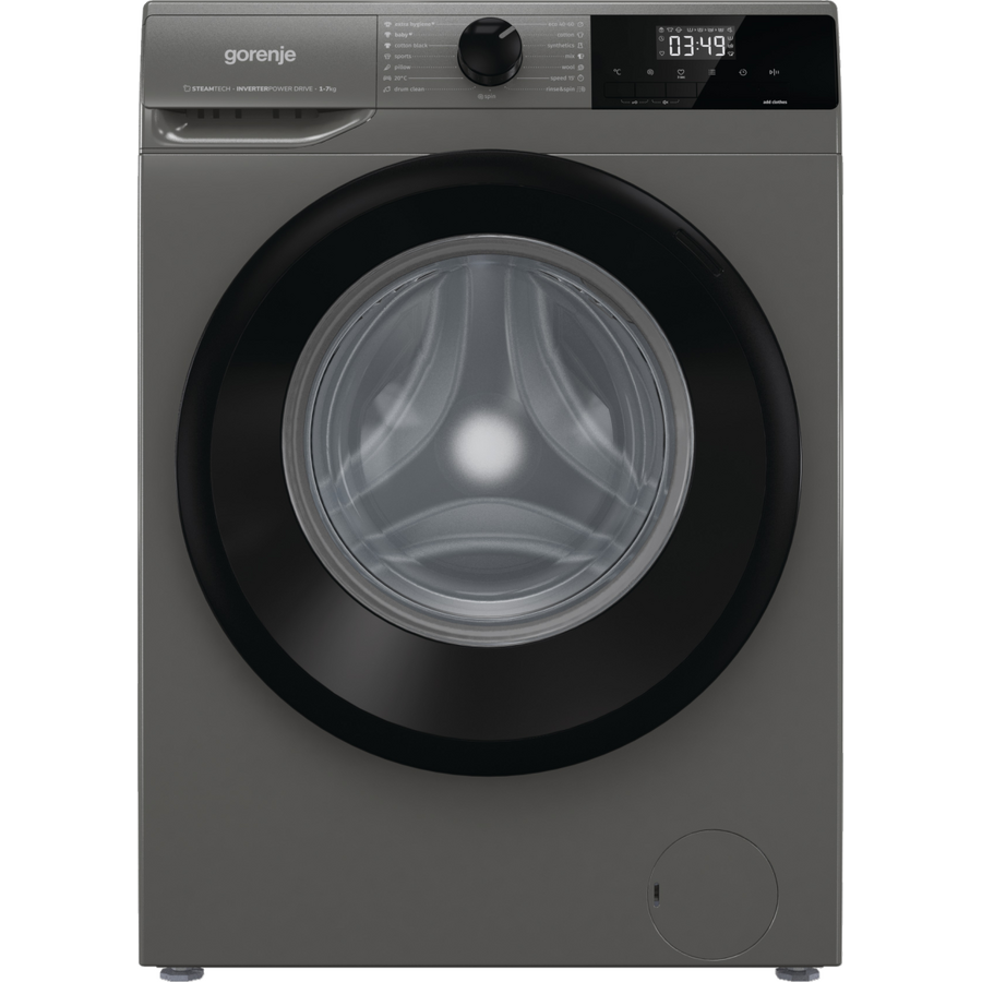 Oferte la Masina de Spalat Rufe Frontala WNHEI74SAS/A Slim SteamTech Capacitate 7KG 1400RPM Clasa A Gri Antracit