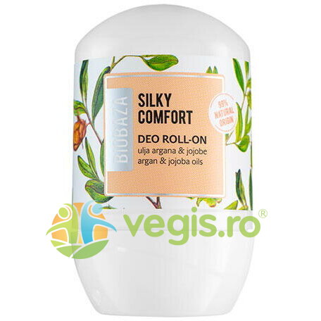 Oferte la Deodorant Roll-On Natural pentru Femei pe Baza de Piatra de Alaun cu Unt de Shea si Jojoba Silky Comfort 50ml