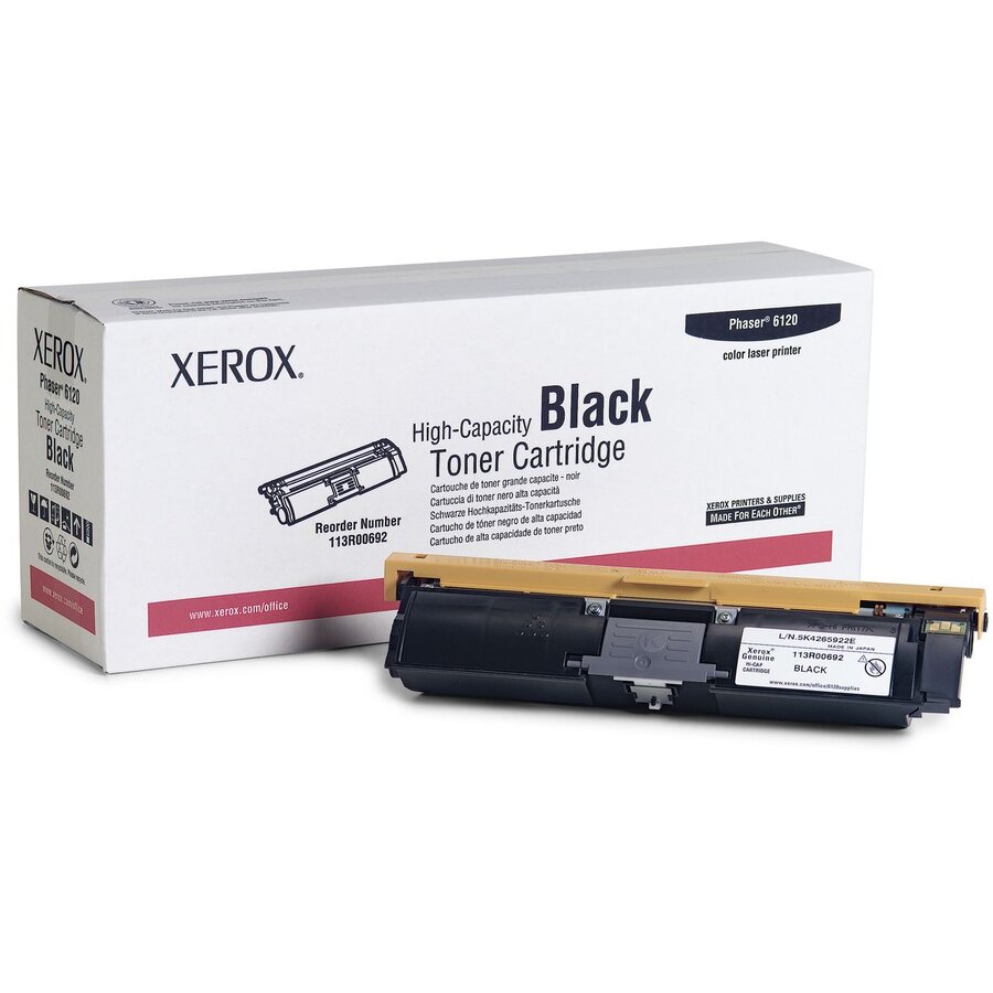 Oferte la CARTUS TONER BLACK 113R00692 4,5K SN ORIGINAL XEROX PHASER 6120
