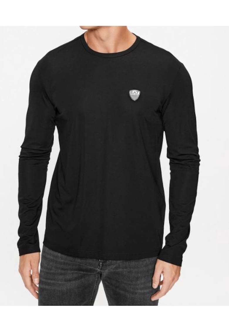 Oferte la Tricou barbati - EA7 Emporio Armani - negru - 60% viscoza - 35% poliamida -