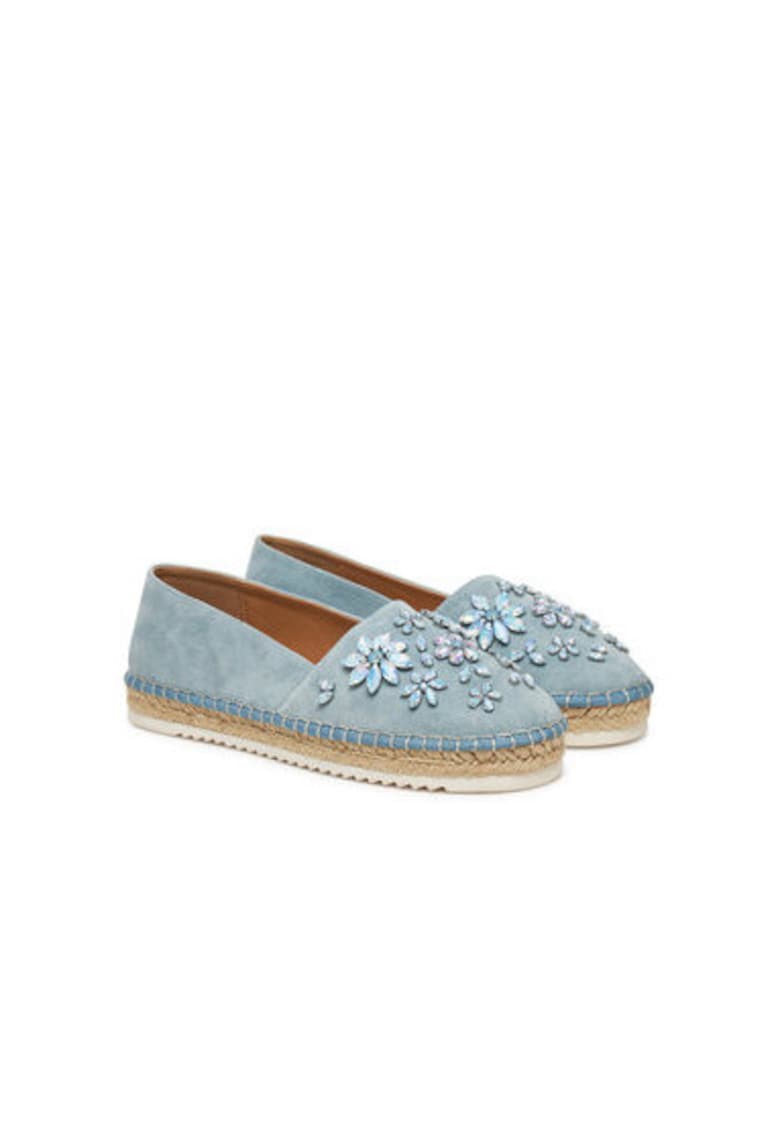 Oferte la Espadrile dama  V250277 - Piele naturala - Albastru