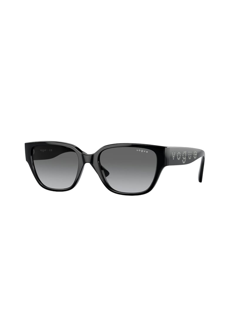 Oferte la Ochelari de soare cu logo cu strasuri - Negru