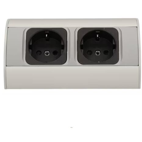 Oferte la Priza Schuko OR-AE-1303/G(GS) Dubla 230V 3680W Cablu 0.5M Gri