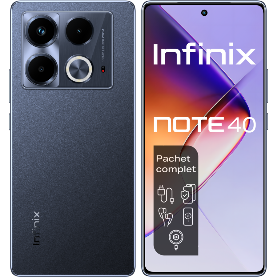 Oferte la Telefon mobil X6853 NOTE 40 8GB 256GB 4G 6.78inch OctaCore 5000mAh Obsidian Black
