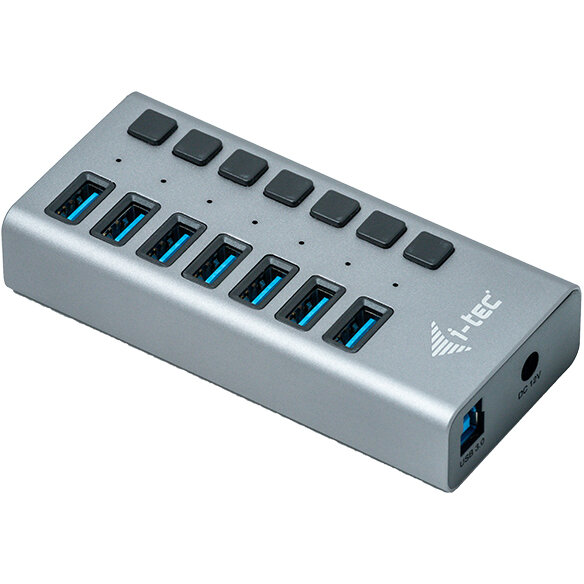 Oferte la Hub USB U3CHARGEHUB7 7 Porturi USB 3.0 + Adaptor de Alimentare 36W Argintiu