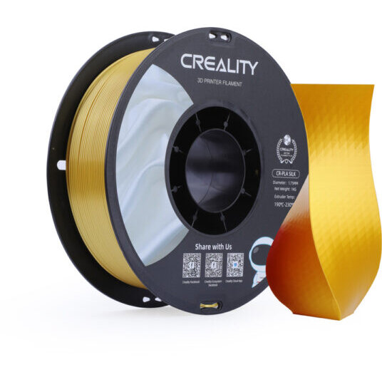 Oferte la Consumabil Imprimanta 3D Filament CR-Silk PLA 1.75MM 1KG Auriu
