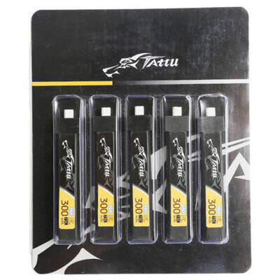 Oferte la Baterie LiPo 300mAh 3.8V 75C 1S1P HV BT2.0.5  5x Bucati