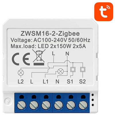 Oferte la Modul Smart ZWSM16-W2 Tuya ZigBee Controlul Luminii Din Casa Ta  Alb