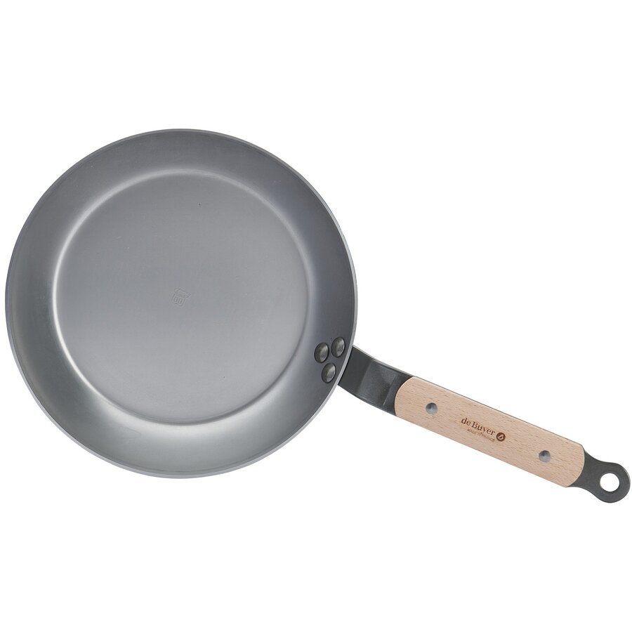 Oferte la Tigaie Otel Mineral B 24cm Profesionala Inaltime 3.5cm Grosime 2.5mm Argintiu