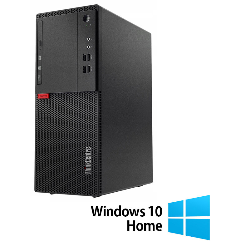 Oferte la Sistem desktop Refurbished M710T Intel Core i3-6100 8GB 500GB HDD Windows 10 Home Black