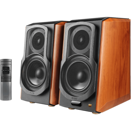 Oferte la Boxe S1000W-BR 2.0 Hi-Res Audio Bluetooth Telecomanda RMS 120W Maro