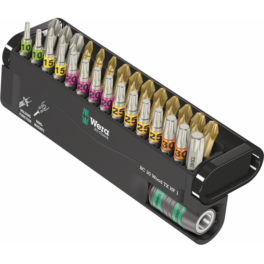 Oferte la Bit-Check 30 Wood TX HF 1, bit set (30 pieces, 1/4, holding function, in plastic folding box)