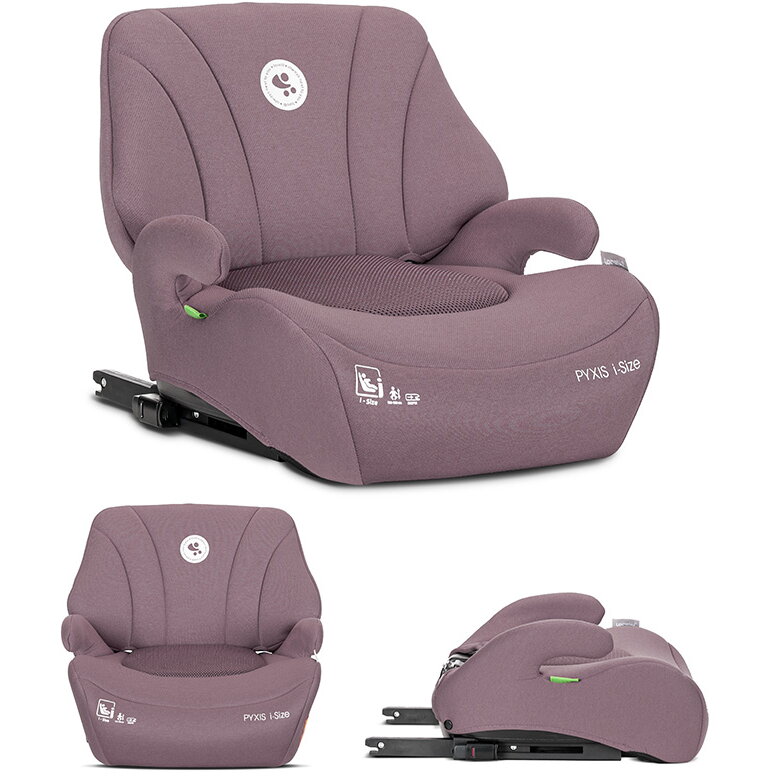 Oferte la Inaltator Auto pentru Copii Pyxis i-Size Isofix tip Booster cu Spatar Detasabil 6-12 Ani 125-150 Cm Pink