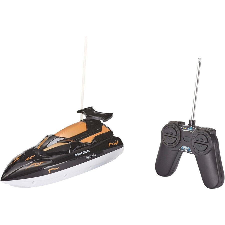 Oferte la Jucarie Mini Speedboat SPRING TIDE 40, RC black/white