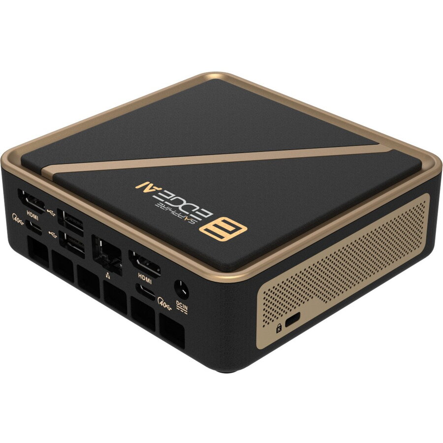 Oferte la Barebone Edge AI 370 UCFF AMD Ryzen AI 9 HX 370 No RAM No SSD AMD Radeon 890M No OS Negru