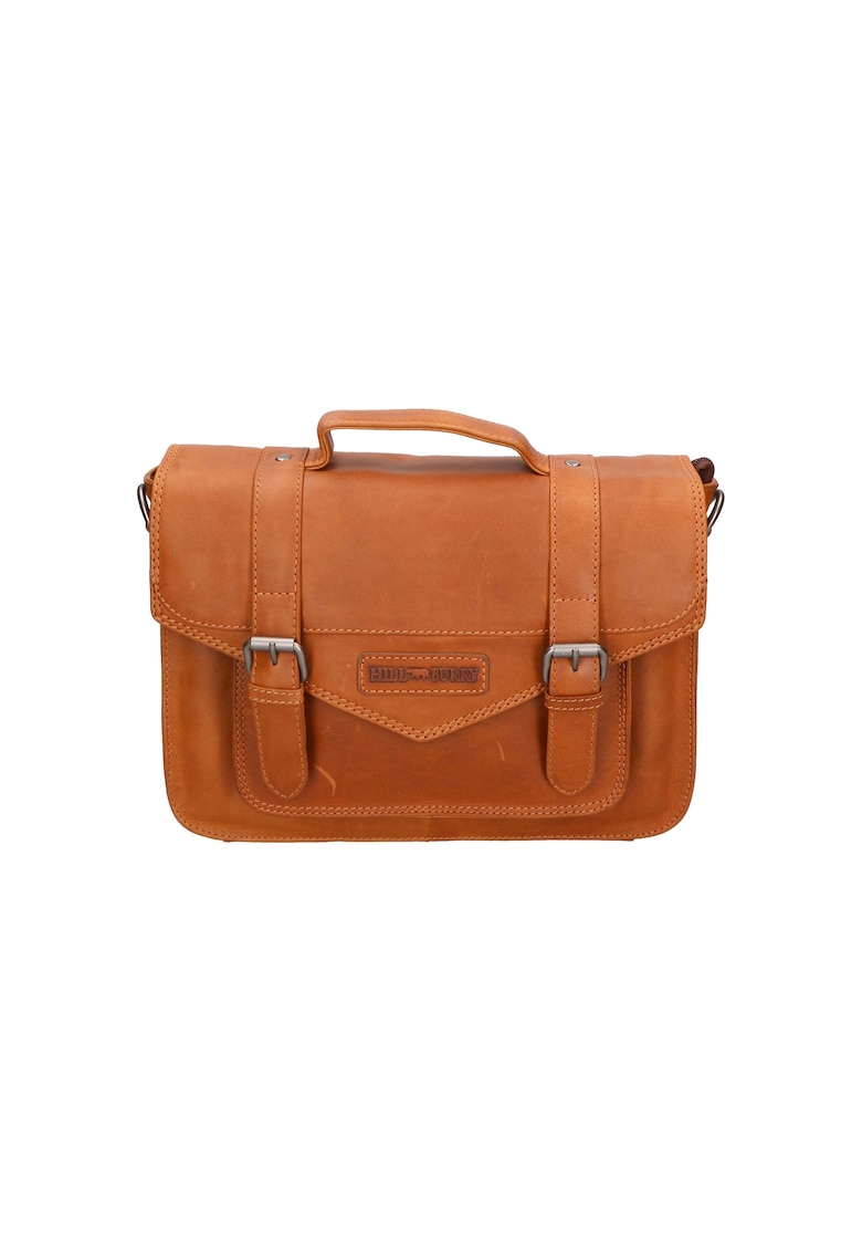 Oferte la Geanta messenger de piele - Caramel