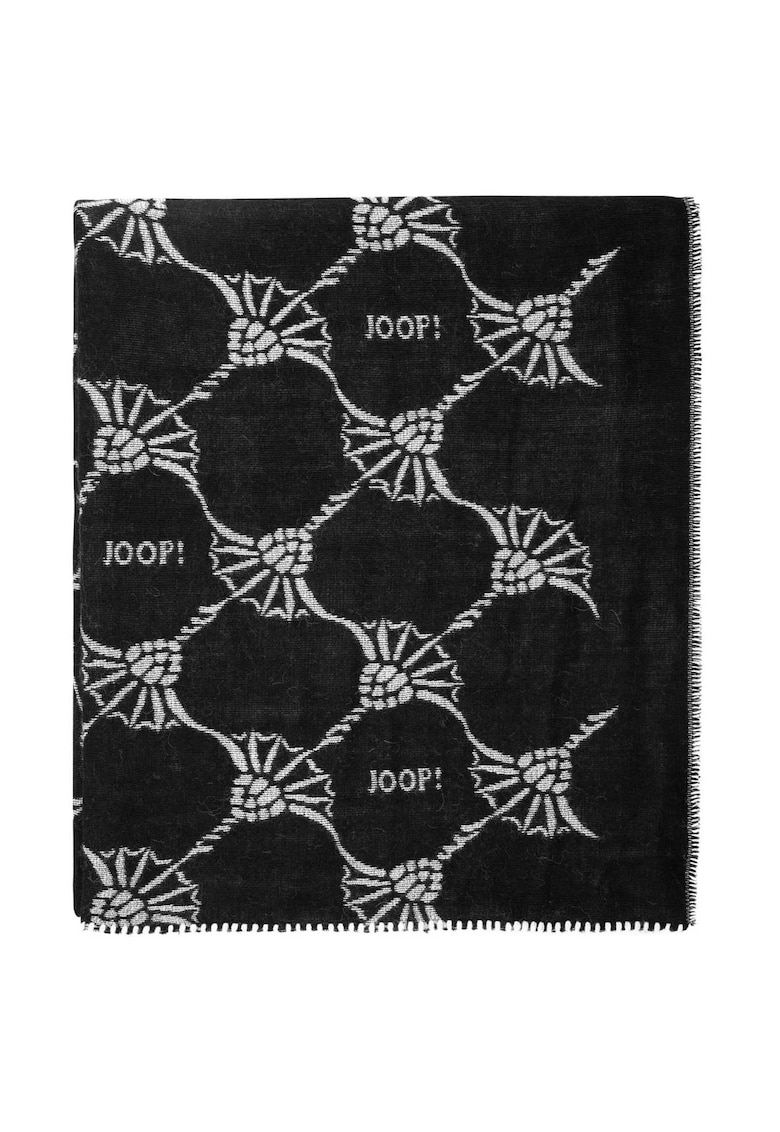 Oferte la Esarfa din amestec de lana si lana alpaca cu logo - Negru