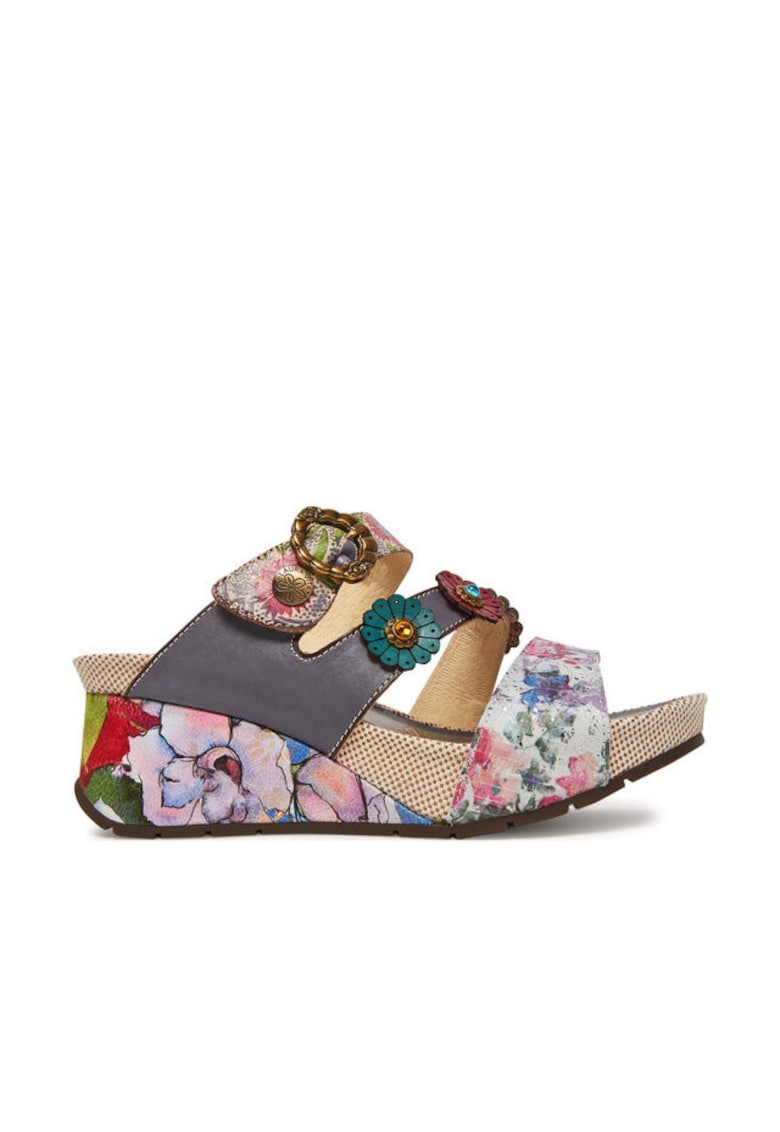 Oferte la Slapi dama - BARRY 30 -  Piele naturala - Mov - Mov
