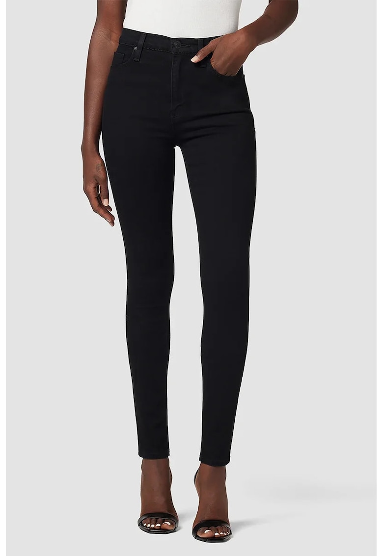Oferte la Blugi skinny cu talie înaltă - Negru