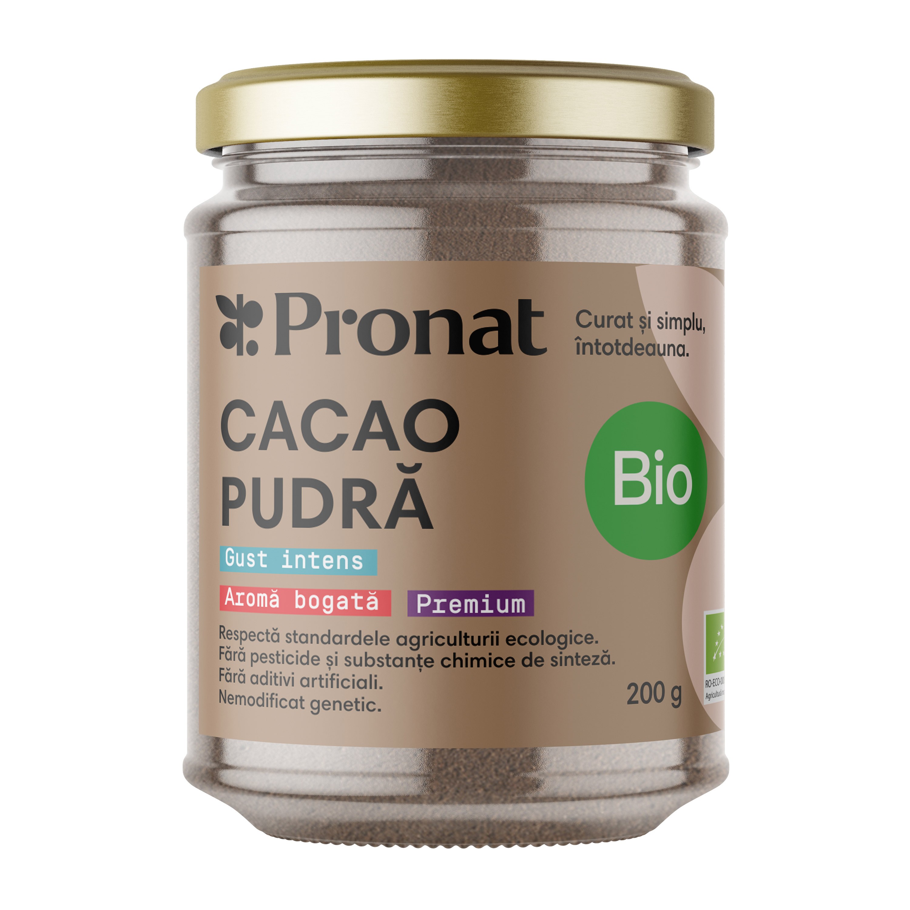 Oferte la Cacao pudra bio, 200g Pronat