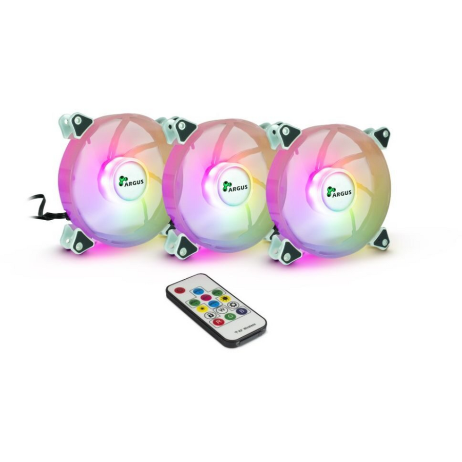 Oferte la Set 3 Ventilatoare RS-06 120mm Iluminare ARGB