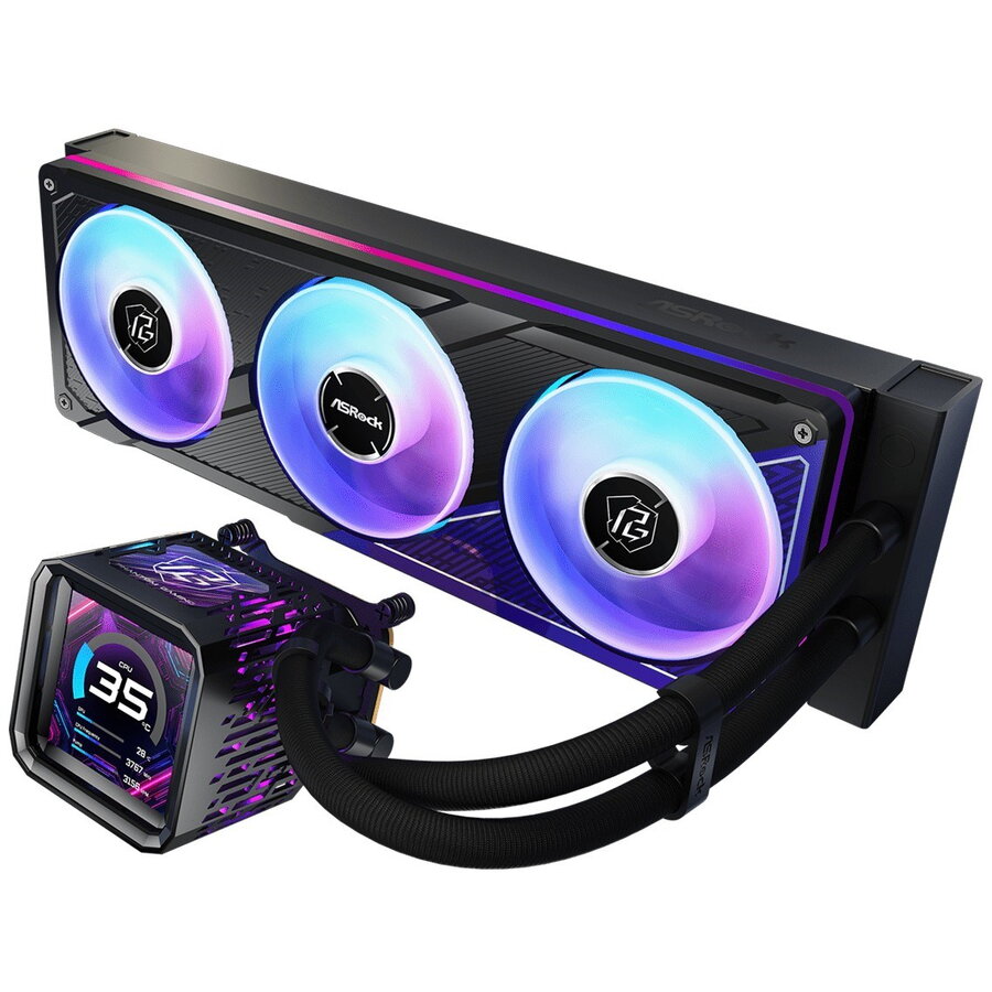 Oferte la Cooler Procesor Phantom Gaming 360 LCD Cooling Negru