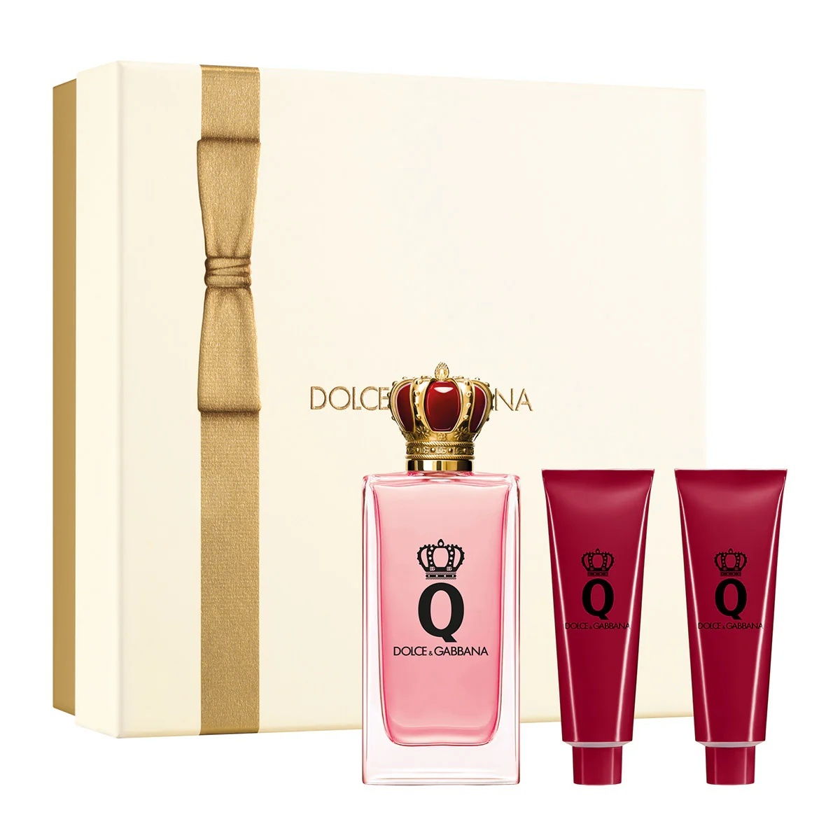 Oferte la Set cadou Dolce & Gabbana Q by Dolce & Gabbana, Apa de Parfum, Femei, 100 ml + Gel de dus, 50 ml + Lotiune de cprp, 50 ml