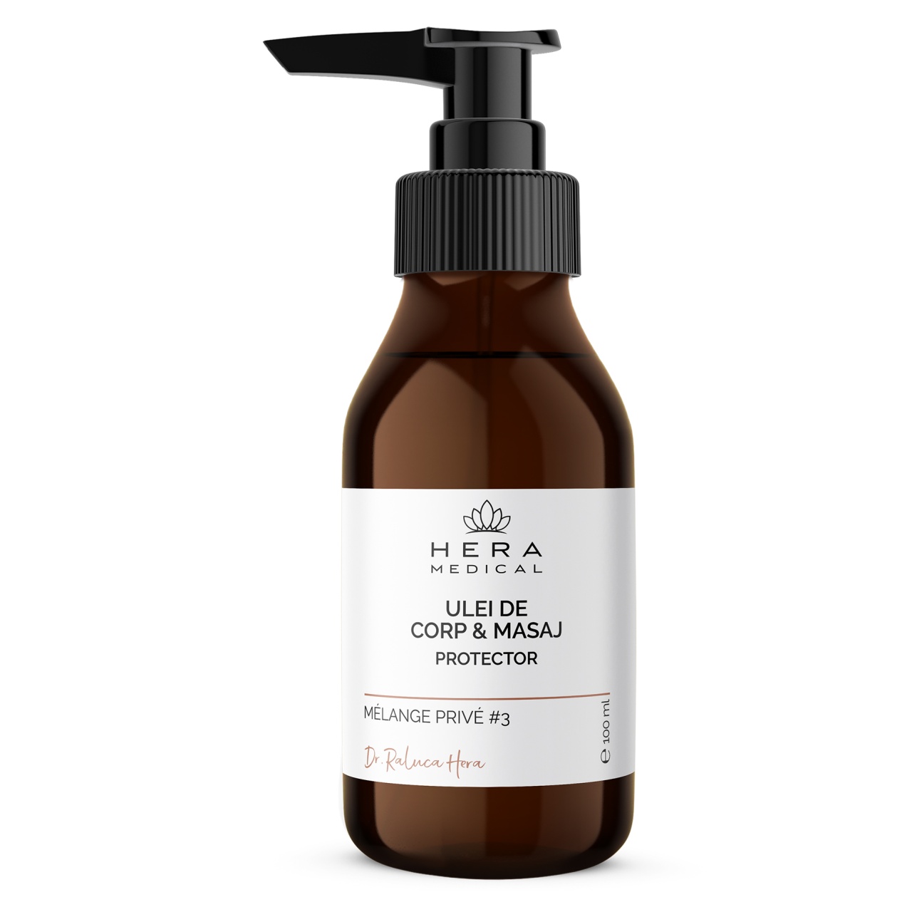 Oferte la Ulei de corp si masaj hidratant, organic si neparfumat, Hera Medical (Gramaj: 100 ml)