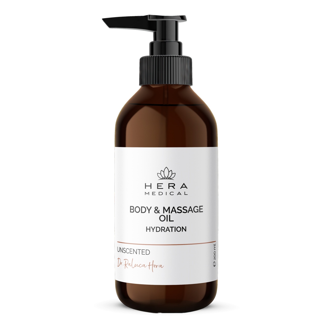 Oferte la Ulei de corp si masaj hidratant, organic si neparfumat, Hera Medical (Gramaj: 200 ml)