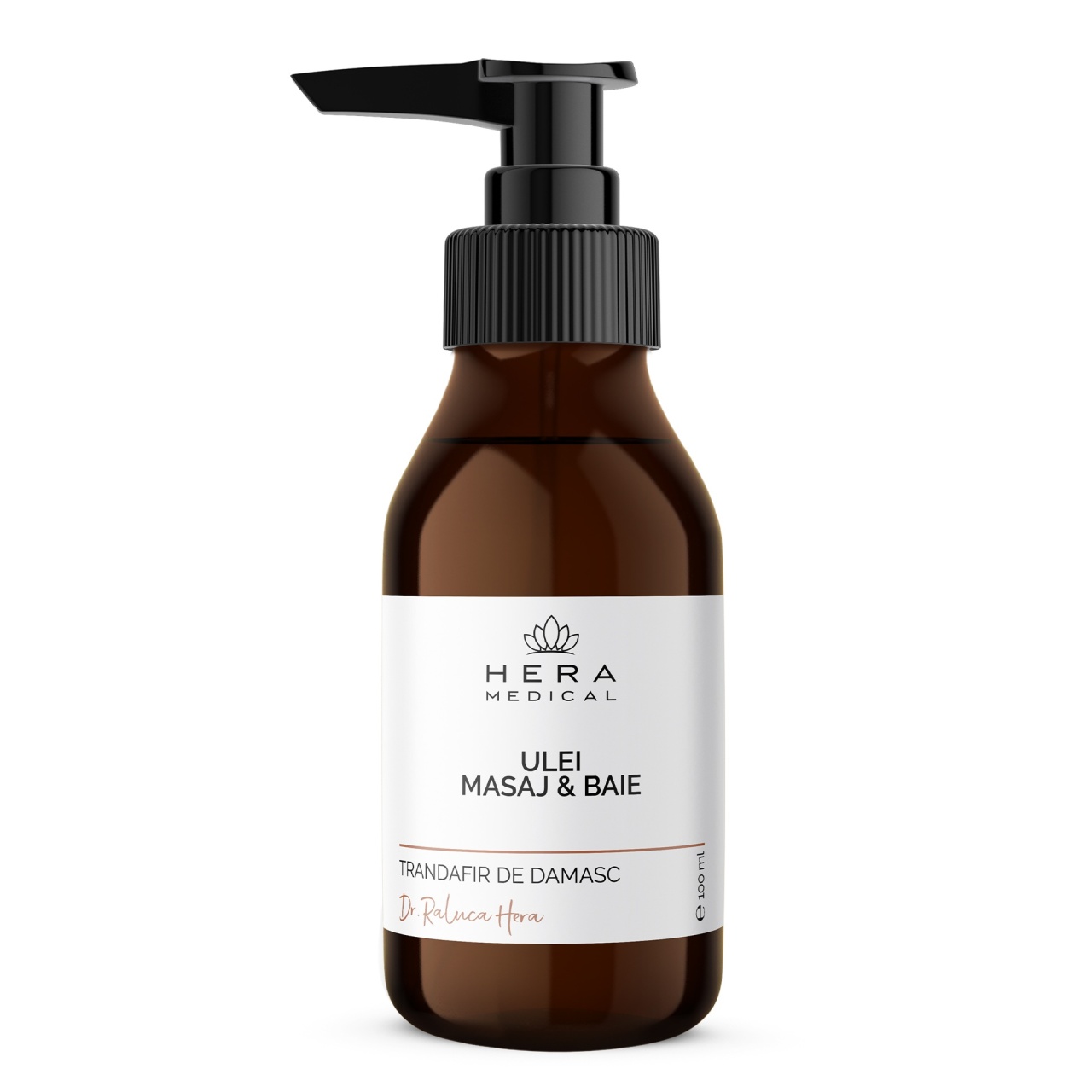 Oferte la Ulei de masaj si baie cu Trandafir de Damasc, Hera Medical (Gramaj: 100 ml)
