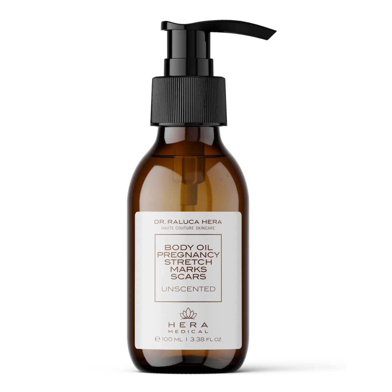 Oferte la Ulei de corp pentru sarcina, vergeturi si cicatrici, organic si neparfumat, Hera Medical (Gramaj: 100 ml)