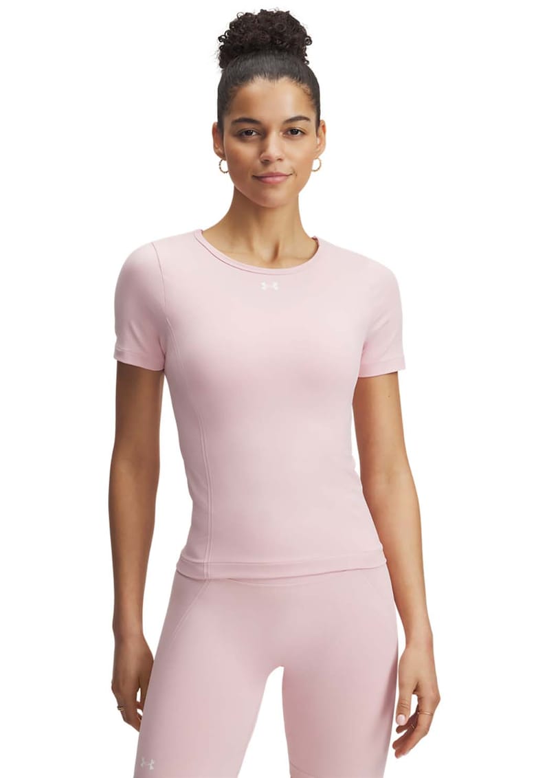 Oferte la Tricou fara cusaturi pentru antrenament Train - Roz pastel