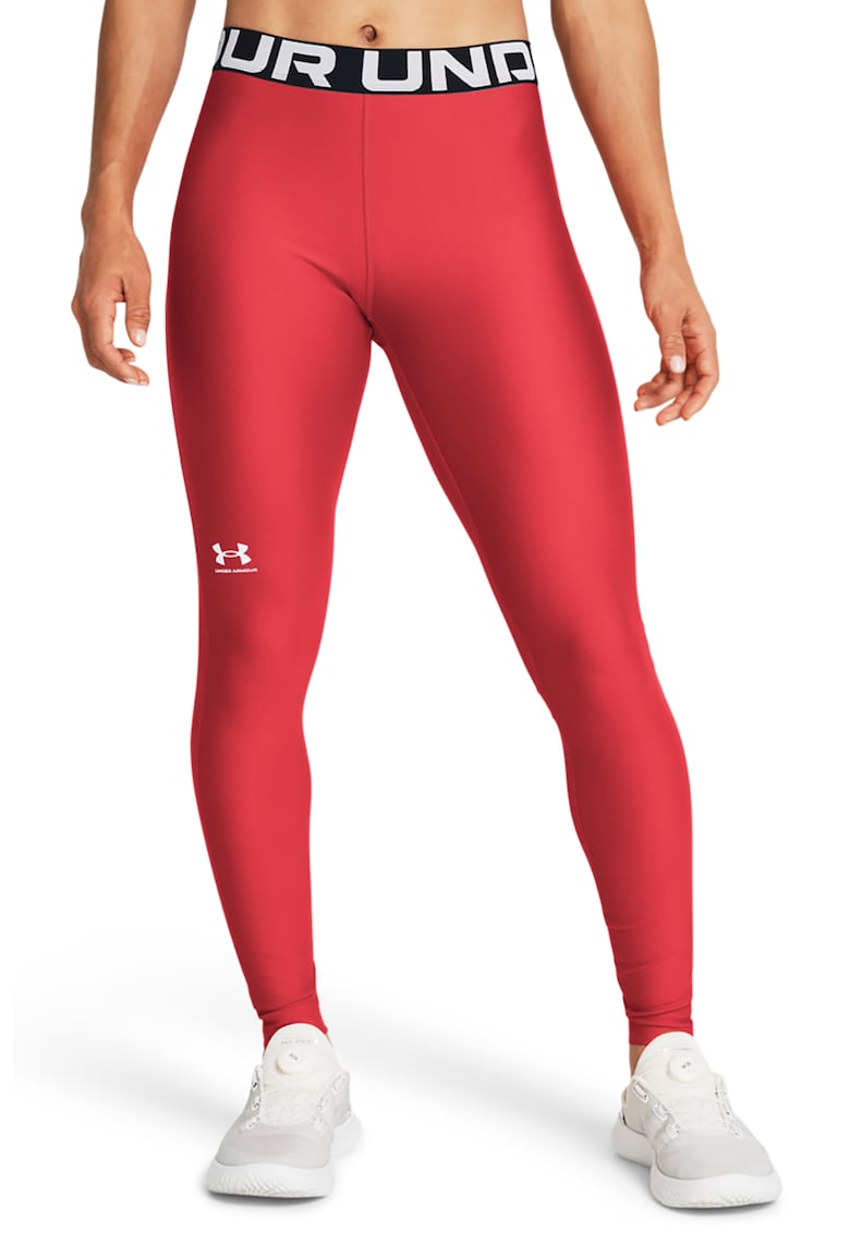 Oferte la Colanti cu talie inalta - pentru fitness Authentics - Rosu/Alb