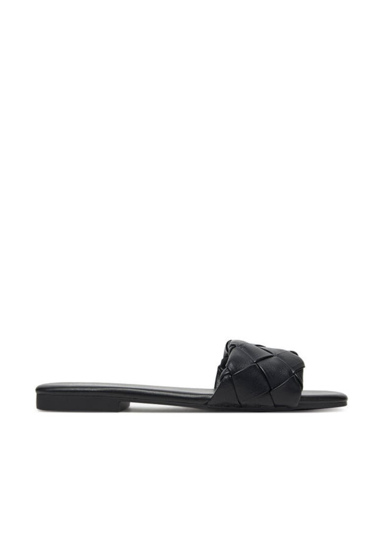 Oferte la Slapi dama - 13948093 -  Piele ecologica - Negru
