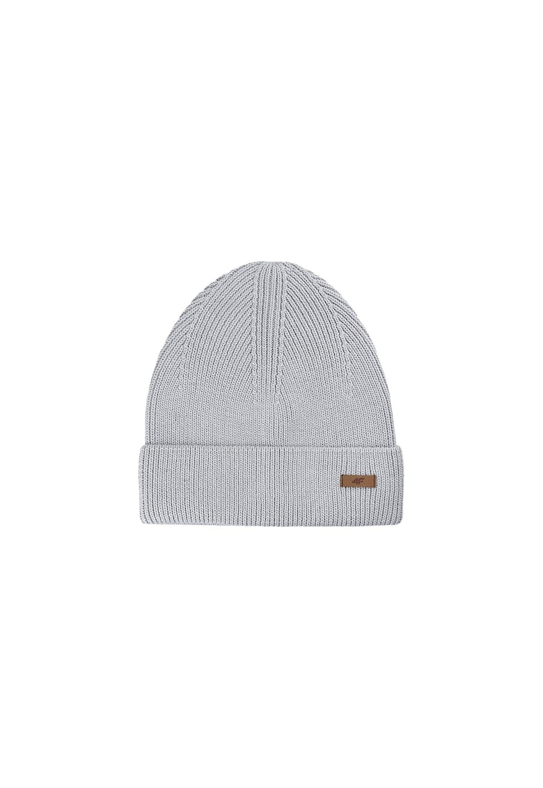 Oferte la Caciula de Iarna Beanie pentru Barbati  Gri - 100% Bumbac - Stil Sport - M-L