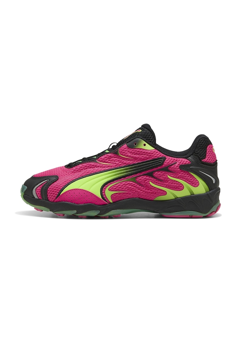 Oferte la Pantofi sport Inhale cu garnituri sintetice - Negru/Verde electric/Roz