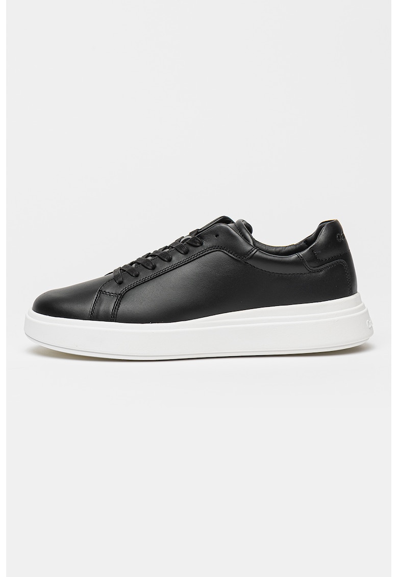 Oferte la Pantofi sport de piele cu platforma - Negru