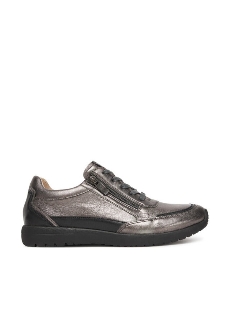 Oferte la Tenisi de dama -  piele naturala - Negru/Argintiu