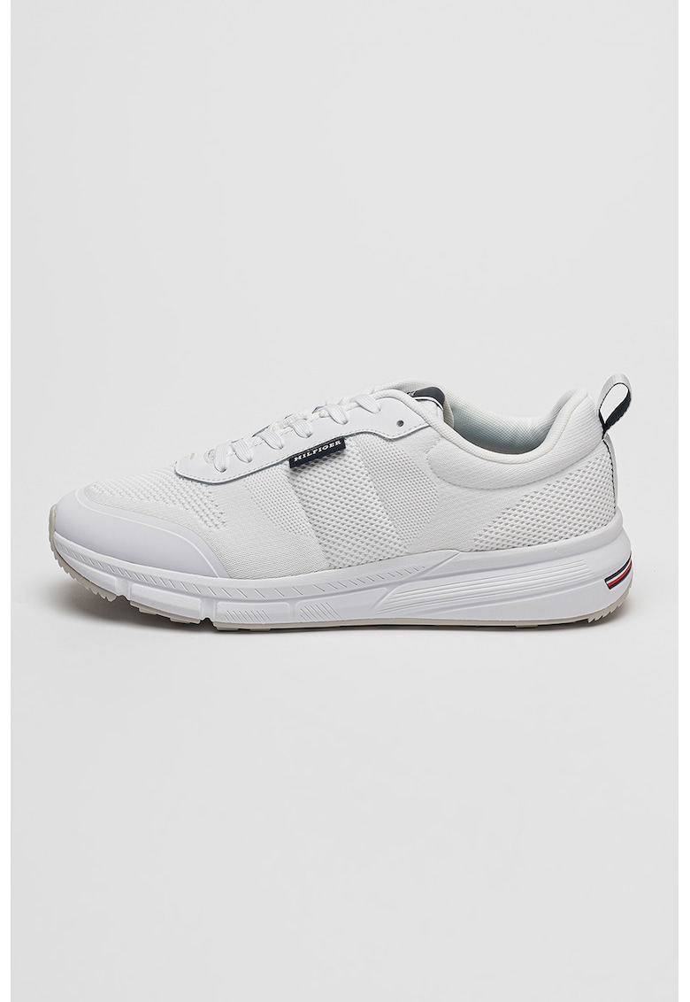 Oferte la Pantofi sport de material textil cu logo - Alb