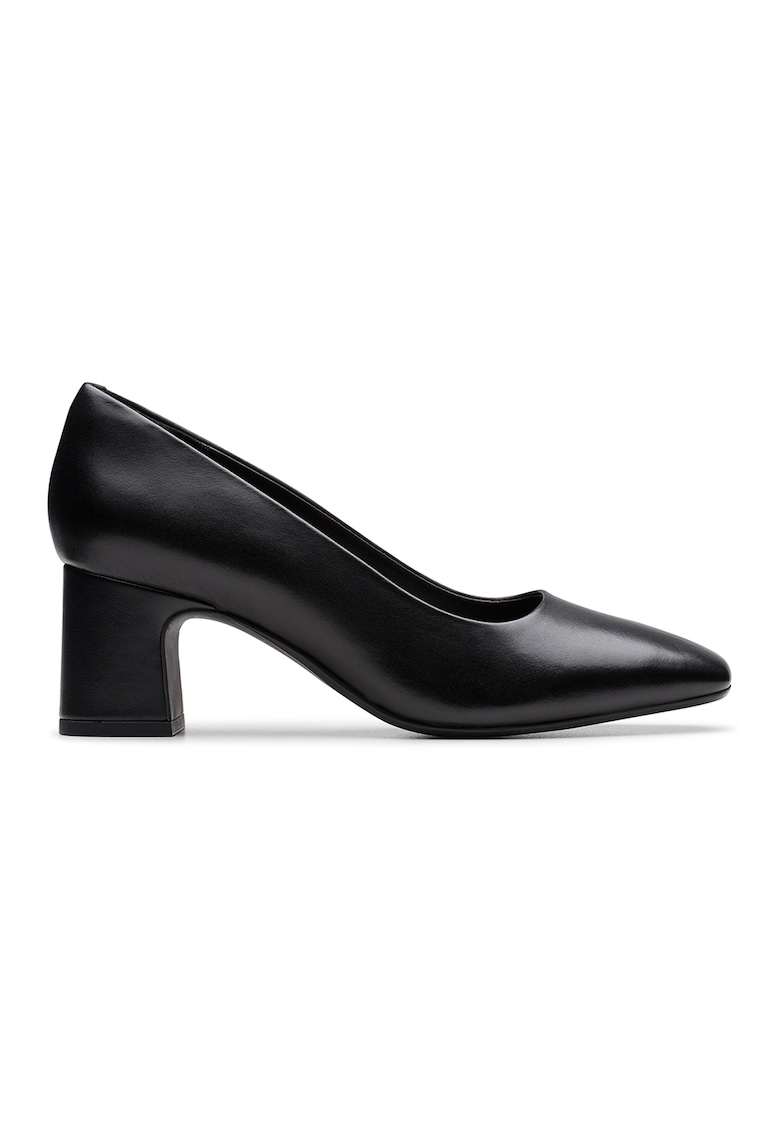 Oferte la Pantofi de piele cu toc masiv Fernie-Court - Negru